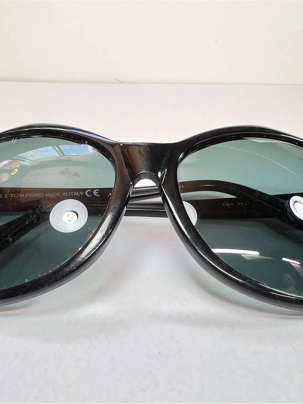 Tom Ford Black Sunglasses Temple Arm with White Logo